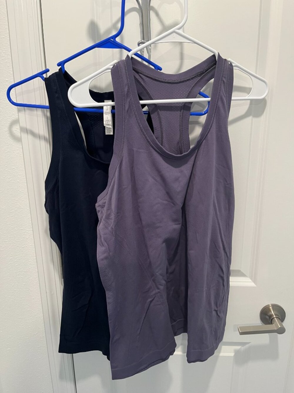Duo of Athleta razor back TANKS